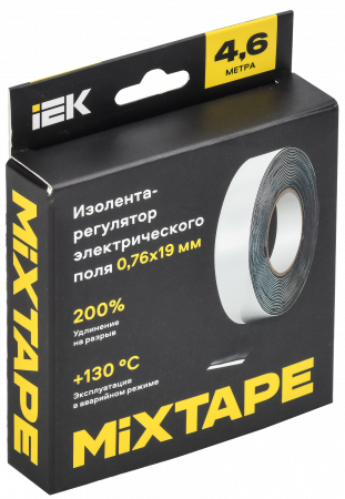 MIXTAPE PRO Изолента-регулятор электрического поля 0.76х19мм 4.6м 2220 IEK MT7-IZ34-C076-19-D46