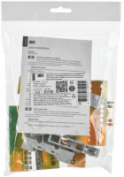 TEKFOR Шина PE земля изолированная на универсальном держателе 8х12-12-ЖЗ IEK TF-NN20-12-KL-K52