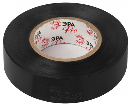 Изолента ET1925BLACK ПВХ 19мм х 25м черная ЭРА Б0064240