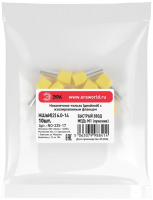 Наконечник-гильза с изолированным фланцем (упаковка 10 шт.) NO-225-17 (двойной) НШвИ(2) 6.0-14 ЭРА Б0063322