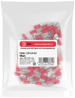 Разъем плоский NO-225-124 РпИм 1.25-5.0-0.8 изолированный «розетка» (упаковка 50 штук) ЭРА Б0063369