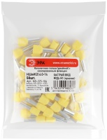 Наконечник-гильза с изолированным фланцем (упаковка 50 шт.) NO-225-106 (двойной) НШвИ(2) 6.0-14 ЭРА Б0063296