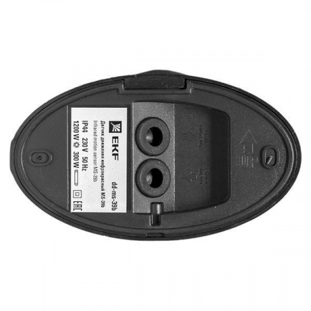 dd-ms-39b ИК датчик движения наст. 1200Вт 180гр. до 12м IP44 MS-39b черный EKF PROxima 