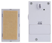 Звонок дверной беспроводной на батарейках 32 мелодии 100м IP20 со световой индикацией белый ААА A05 ЭРА Б0053279