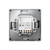 ARTGALLERY 1-клавишный ВЫКЛЮЧАТЕЛЬ, 10АХ, механизм, быстрозажимные клеммы, ГРИФЕЛЬ Systeme Electric GAL000711S