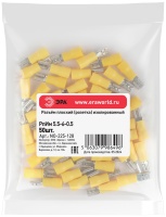 Разъем плоский NO-225-128 РпИм 5.5-6-0.5 изолированный «розетка» (упаковка 50 штук) ЭРА Б0063370