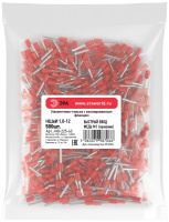 Наконечник-гильза с изолированным фланцем (упаковка 500 шт.) NO-225-63 НШвИ 1.0-12 ЭРА Б0063419