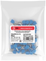 Наконечник-гильза с изолированным фланцем (упаковка 50 шт.) NO-225-103 (двойной) НШвИ(2) 2.5-10 ЭРА Б0063338