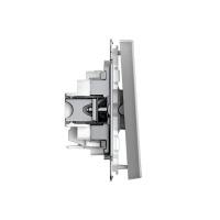 ARTGALLERY 1-клавишный ВЫКЛЮЧАТЕЛЬ, 10АХ, механизм, быстрозажимные клеммы, СТАЛЬ Systeme Electric GAL000911S