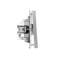 ARTGALLERY 1-клавишный ВЫКЛЮЧАТЕЛЬ с подсветкой, 10АХ, механизм, быстрозажимные клеммы, АЛЮМИНИЙ Systeme Electric GAL000313S