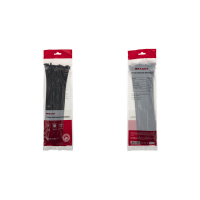 Хомут-стяжка кабельная нейлоновая 300х3.6 мм, черная, упаковка 100 шт, REXANT 07-0301