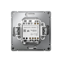 ARTGALLERY 1-клавишный ПЕРЕКЛЮЧАТЕЛЬ, 10АХ, механизм, быстрозажимные клеммы, СТАЛЬ Systeme Electric GAL000961S