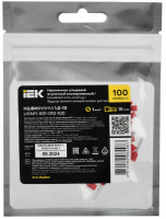 Наконечник НШВИ 1.0-10 темно-красный (100шт/упак) IEK UGN11-001-010-100