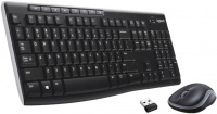 Комплект клавиатура + мышь беспроводной MK270 Ru layout, черный Logitech 920-003381