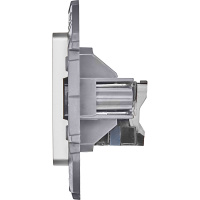 Розетка компьютерная RJ45 категория 6 UTP алюминий INSPIRIA IEK 673832