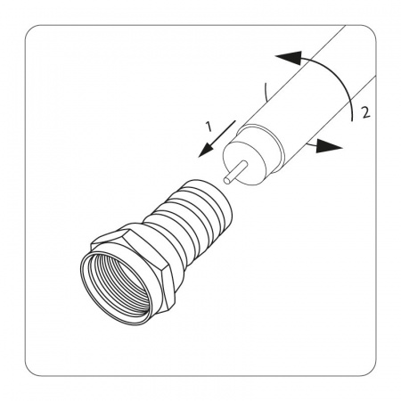 05-4003-6 F-разъем RG-6, L-17.8мм ProConnect 