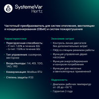 Преобразователь частоты STV050 2.2 кВт 220В ЭМС С3 + LED панель оператора Systeme Electric STV050U22M2