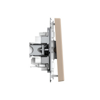 ARTGALLERY 1-клавишный ВЫКЛЮЧАТЕЛЬ, 10АХ, механизм, быстрозажимные клеммы, ПЕСОЧНЫЙ Systeme Electric GAL001211S