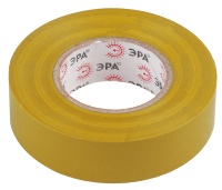Изолента ПВХ 15мм*20м желтая (10/200/8000) ЭРА C0036547