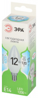 Лампа светодиодная LED 12 Вт 1200Лм 4000К свеча нейтральный E14 220-240В LED B35-12W-840-E14 Green Line ЭРА Б0067140