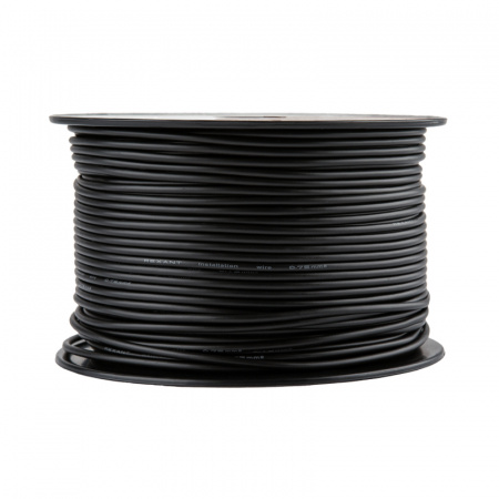 Провод ПГВА 1х0.75 мм2, черный, бухта 100 м, REXANT 01-6506