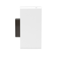 F02W0WD Щит 2 модуля настенный FRAME, белый, с тонированной дверцей DKC 