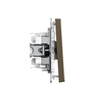 ARTGALLERY 1-клавишный ПЕРЕКЛЮЧАТЕЛЬ, 10АХ, механизм, быстрозажимные клеммы, МОККО Systeme Electric GAL000661S