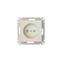 ATLASDESIGN РОЗЕТКА без заземления со шторками, 16А, быстрозажимные клеммы, ЖЕМЧУГ Systeme Electric ATN000449S