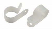 Скоба кабельная нейлоновая под винт 9 мм NO-225-264 белая 50 шт ЭРА Б0066663