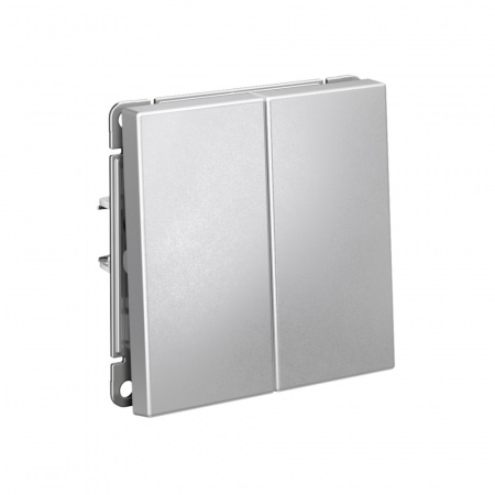 ARTGALLERY 2-клавишный ВЫКЛЮЧАТЕЛЬ, 10АХ, механизм, быстрозажимные клеммы, АЛЮМИНИЙ Systeme Electric GAL000351S