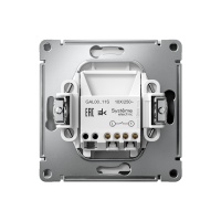 ARTGALLERY 1-клавишный ВЫКЛЮЧАТЕЛЬ, 10АХ, механизм, быстрозажимные клеммы, ЛОТОС Systeme Electric GAL001311S