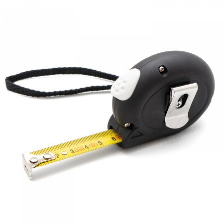 100041 Рулетка с прорезиненным покрытием Soft-Touch автостопом 3 м х 16 мм Rage 