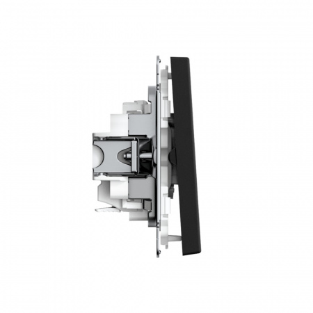 ARTGALLERY 2-клавишный ВЫКЛЮЧАТЕЛЬ, 10АХ, механизм, быстрозажимные клеммы, КАРБОН Systeme Electric GAL001051S