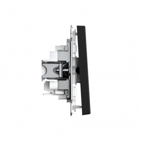 ARTGALLERY 1-клавишный ВЫКЛЮЧАТЕЛЬ, 10АХ, механизм, быстрозажимные клеммы, КАРБОН Systeme Electric GAL001011S