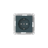 ATLASDESIGN РОЗЕТКА с заземлением со шторками, 16А, быстрозажимные клеммы, ИЗУМРУД Systeme Electric ATN000845S