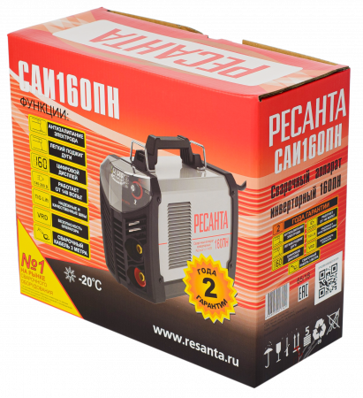 65/18 Инвертор сварочный ММА САИ  160ПН Ресанта 