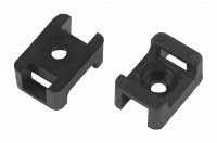 Площадка с монтажным отверстием под хомуты 22х16 мм чёрная М4 10 штук NO-225-314 ЭРА Б0066712