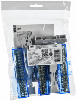 TEKFOR Шина N ноль изолированная на универсальном держателе 8х12-16-С IEK TF-NN20-16-KL-K07