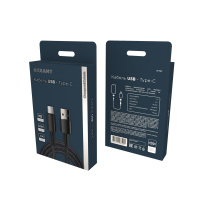 Кабель USB-A - Type-C, 6А, 120Вт, 1м, черный REXANT 18-7063