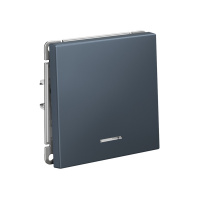 ARTGALLERY 1-клавишный ВЫКЛЮЧАТЕЛЬ с подсветкой, 10АХ, механизм, быстрозажимные клеммы, ГРИФЕЛЬ Systeme Electric GAL000713S