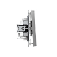 ARTGALLERY 2-клавишный ВЫКЛЮЧАТЕЛЬ, 10АХ, механизм, быстрозажимные клеммы, СТАЛЬ Systeme Electric GAL000951S