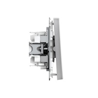 ARTGALLERY 2-клавишный ПЕРЕКЛЮЧАТЕЛЬ, 10АХ, механизм, быстрозажимные клеммы, АЛЮМИНИЙ Systeme Electric GAL000365S