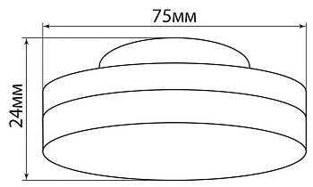 Лампа светодиодная LED 5вт GX53 белый (таблетка) FERON LB-153 24LED 25200