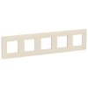 Рамка UNICA STUDIO пятипостовая бежевый Schneider Electric NU201044