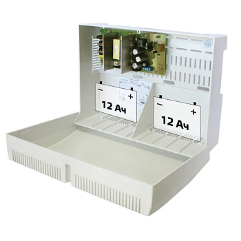 Источник вторичного электропитания СКАТ-2400И7 24В, 4.5А, под 2АКБ 12Ач Бастион 65