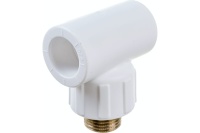 Тройник полипропиленовый PPR комбинированный  НР 20 х 1/2' Политэк 9510002012