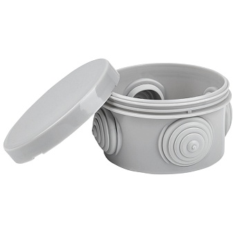 Коробка распаячная с крышкой КМР-040-039 наружная 85х40 АБС серая 4 входа IP54 PROxima EKF plc-kmr-040-039