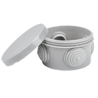 Коробка распаячная с крышкой КМР-040-039 наружная 85х40 АБС серая 4 входа IP54 PROxima EKF plc-kmr-040-039