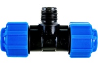 Тройник ПНД компрессионный НР 20 х 3/4' х 20 Политэк 51203420