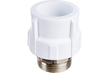 Муфта полипропиленовая PPR комбинированная НР под ключ 40х11/4' Политэк 9000040114